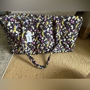 Vera Bradley Disney Tinker Bell's Flight Large Duffel Bag NWT